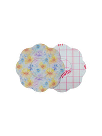 Parche adhesivo para FreeStyle Libre 2, forma de galleta, anverso y reverso con protector