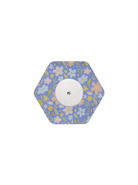 Parche adhesivo para FreeStyle Libre 2, forma de hexagonal, diseño Meadow Flowers & Leaves