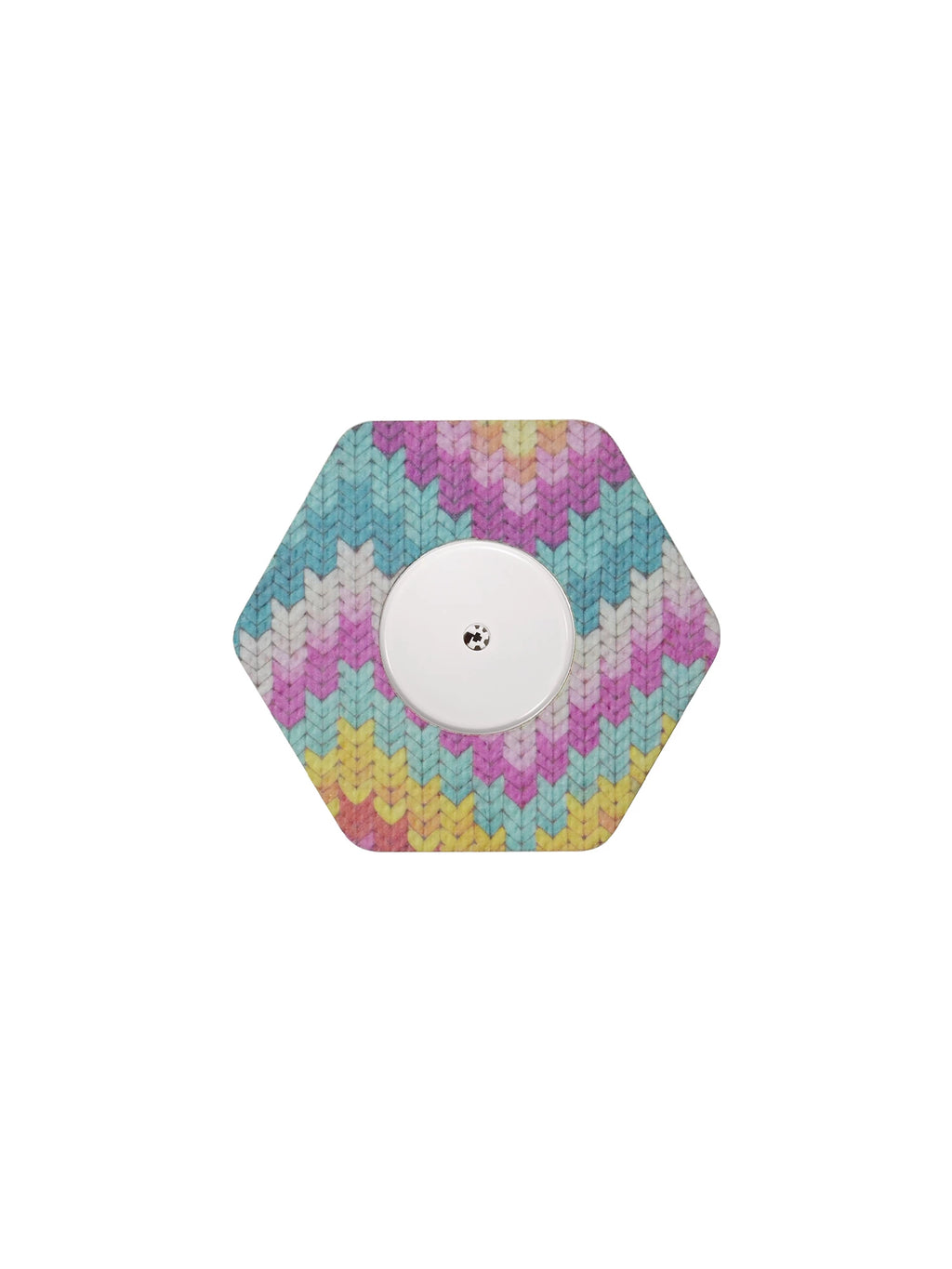 Parche adhesivo para FreeStyle Libre 2, forma de hexagonal, diseño Mosaic Drift