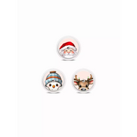Freestyle Libre Stickers - Christmas with cat, snowman, and reindeer festive faces