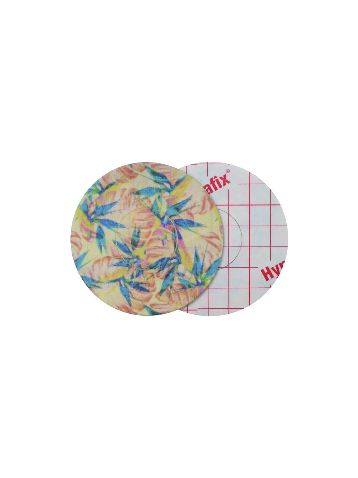 Parche adhesivo para FreeStyle Libre 2, diseño Tequila Sunrise, anverso y reverso con protector