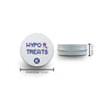 Libre 3 adjustable armband in tin box with hypo treats design, featuring stylish personalization stickers.