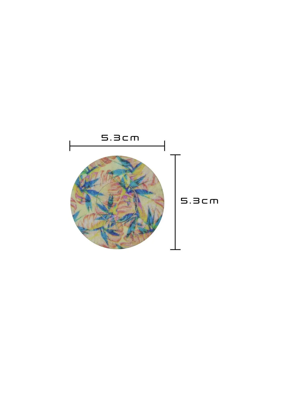 Parche adhesivo para FreeStyle Libre 3, diseño Tequila Sunrise, medidas 5,3 x 5,3 cm