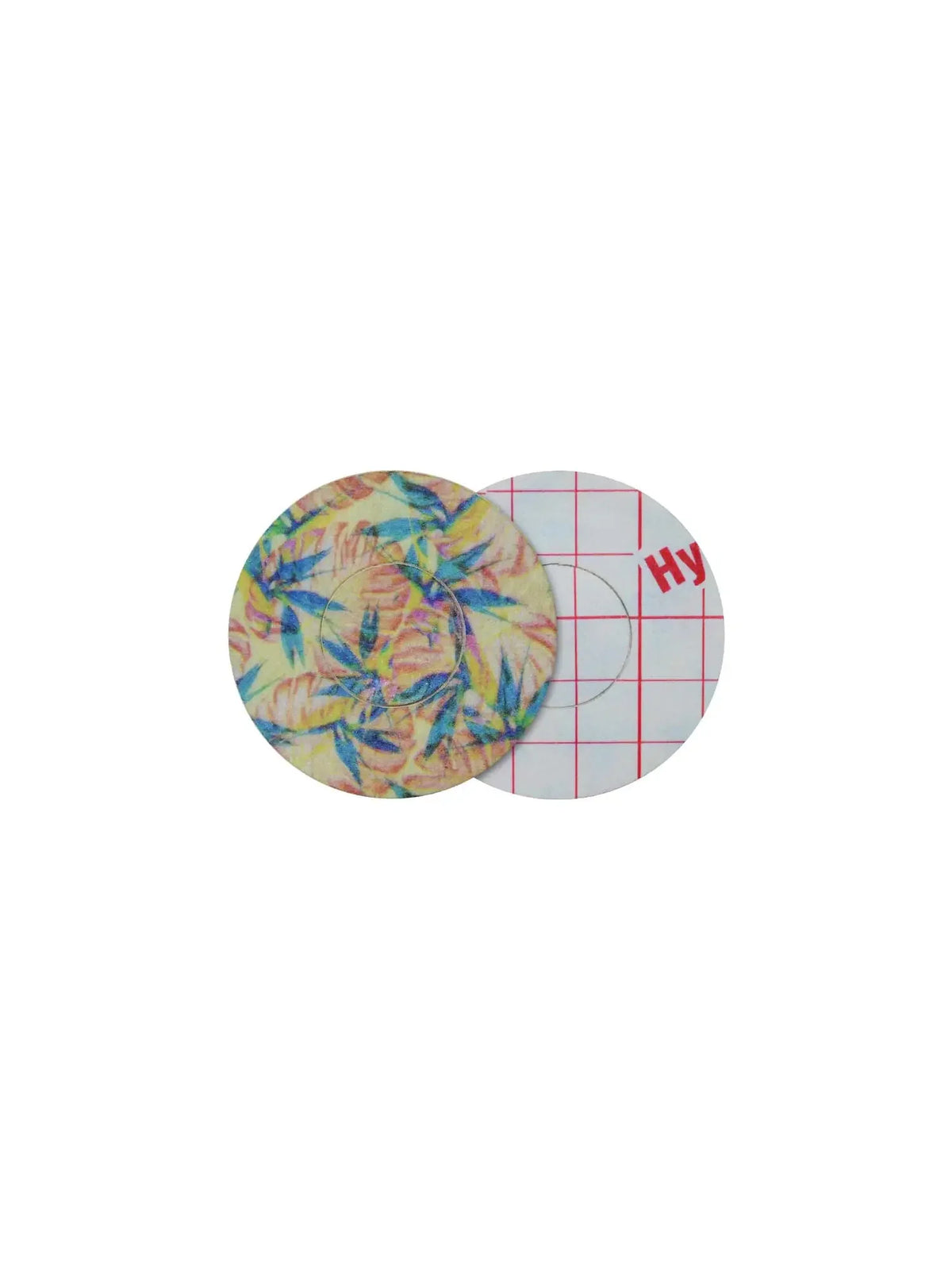 Parche adhesivo para FreeStyle Libre 3, diseño Tequila Sunrise, anverso y reverso con protector