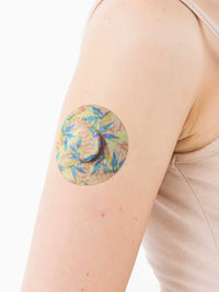 Parche adhesivo para FreeStyle Libre 3, diseño Tequila Sunrise, en el brazo