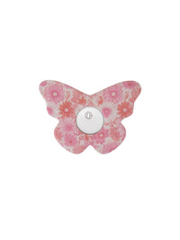 Parche adhesivo para FreeStyle Libre 3, forma de mariposa, diseño Flower Serenade
