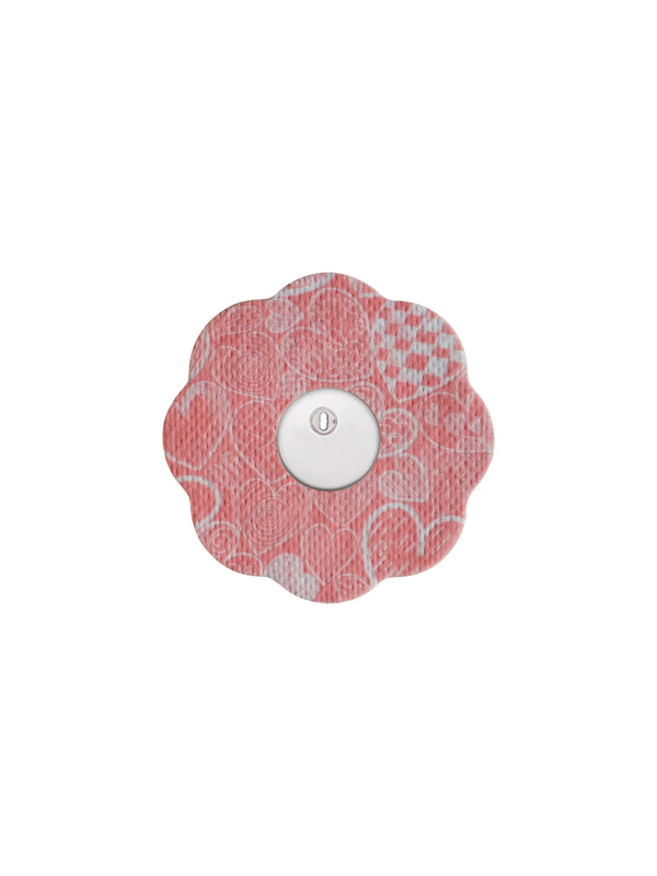Parche adhesivo para FreeStyle Libre 3, forma de galleta, diseño Kind of Love