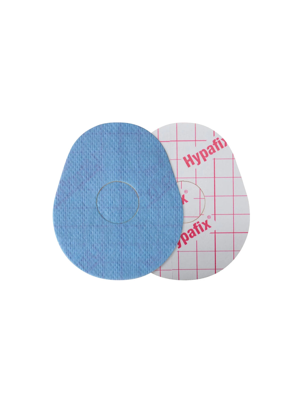 Parche adhesivo para FreeStyle Libre 3, forma de gota, anverso y reverso con protector