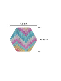 Parche adhesivo para FreeStyle Libre 3, forma de hexagonal, medidas 7,5 x 6,7 cm