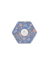 FreeStyle Libre 3 hexagonal shape patch in Meadow floral design, breathable adhesive overpatch to help support sensor wear