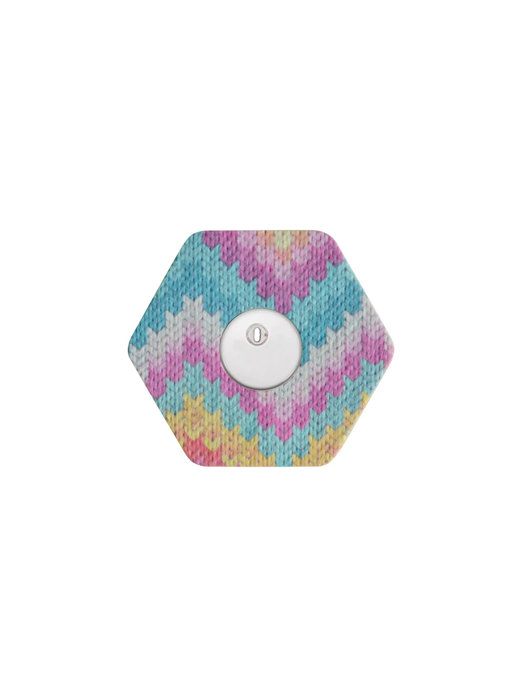 Parche adhesivo para FreeStyle Libre 3, forma de hexagonal, diseño Mosaic Drift