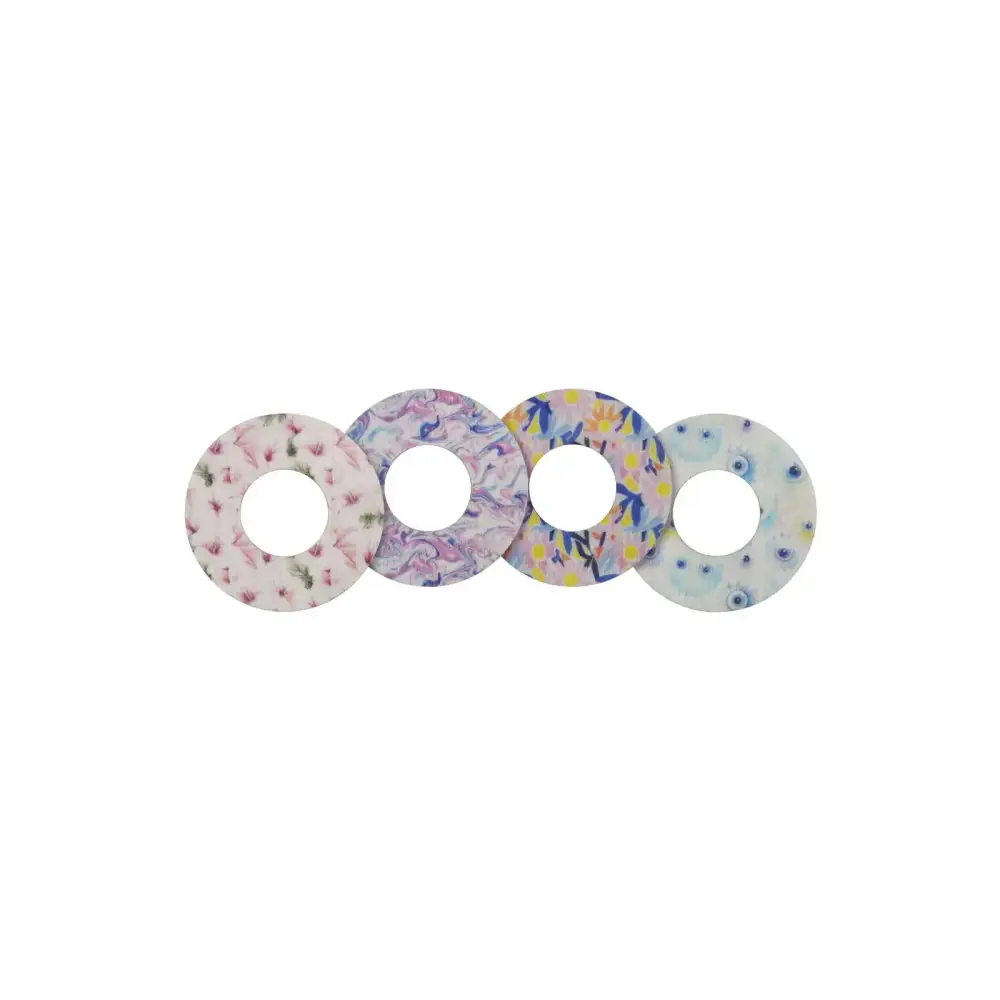 Parches adhesivos para FreeStyle Libre 3, serie Spring, Spring Set II, 4 diseños
