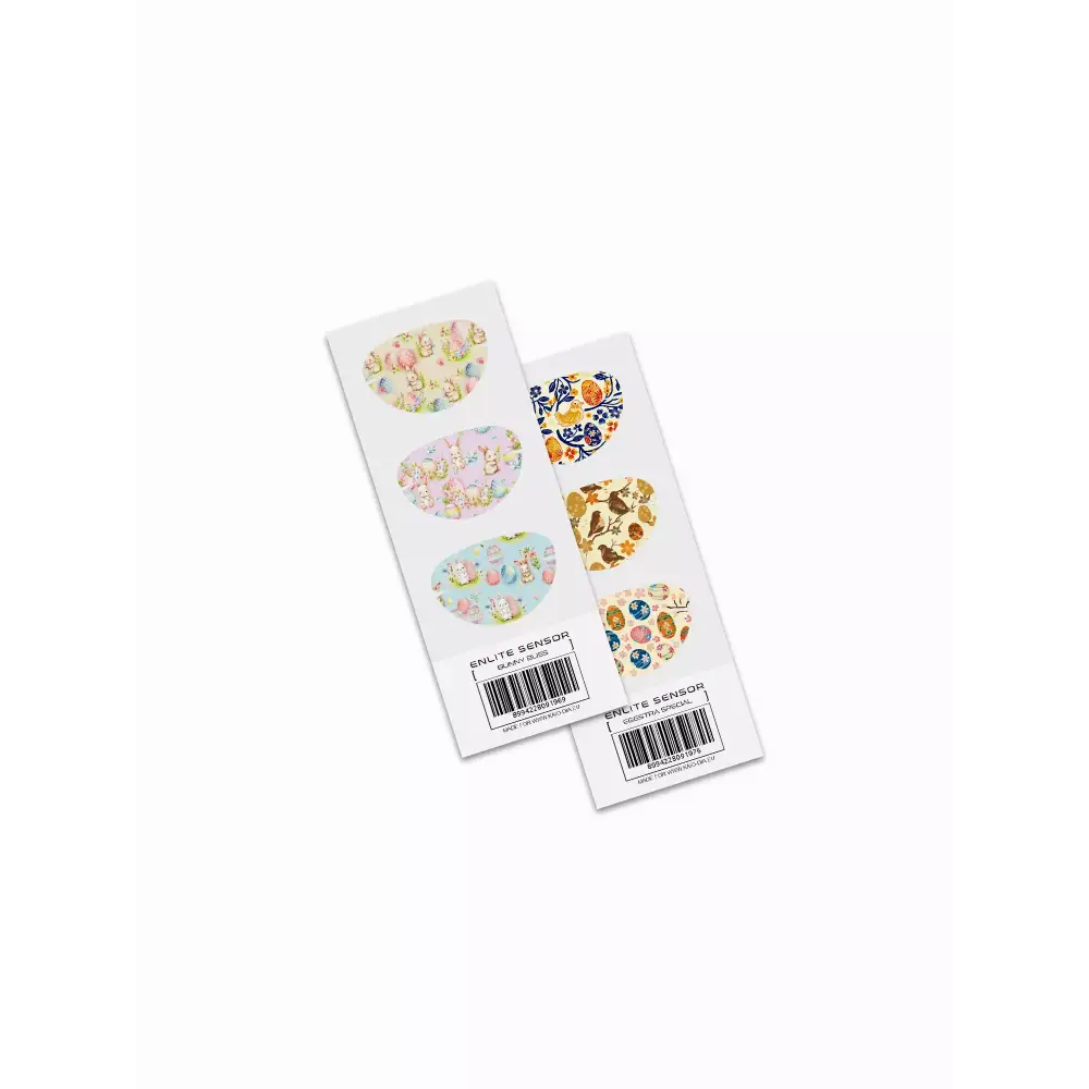 Easter-themed Guardian Enlite Stickers for blood glucose monitors in 2025