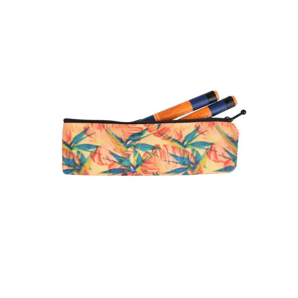 Insulin Cooler Travel Case with vibrant design, compact and portable for medication storage.