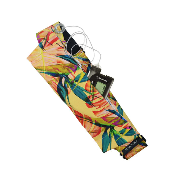 Cinturón ajustable para bomba de insulina – estampados florales, cierre G-Hook | Dia Belly-Belt 2