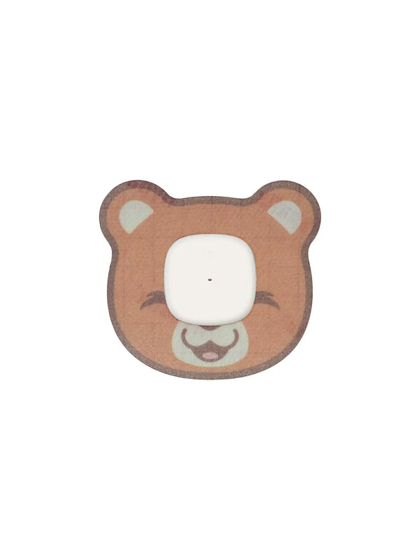 Parche adhesivo infantil para Simplera Sync, forma de oso