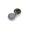 Round tin with mandala design holding pins for Freestyle Libre Dia-Style Limited Edition