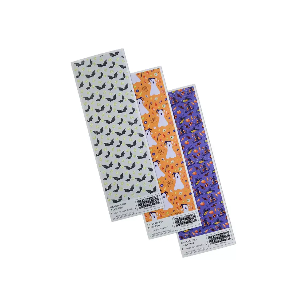 NovoRapid Flexpen Insulin Pen Stickers - Halloween