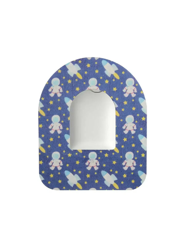 Parche adhesivo para pod Omnipod, diseño Astronaut