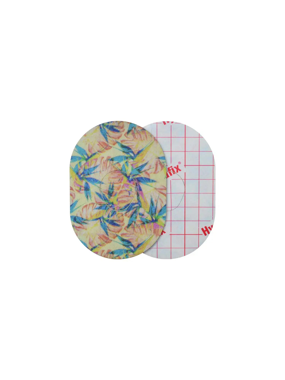 Parche adhesivo para Dexcom G7, diseño Tequila Sunrise, anverso y reverso con protector