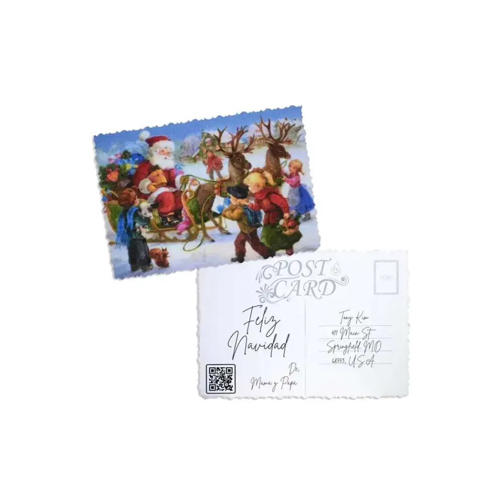 Elegant Christmas Postcard - Kaio-Cards