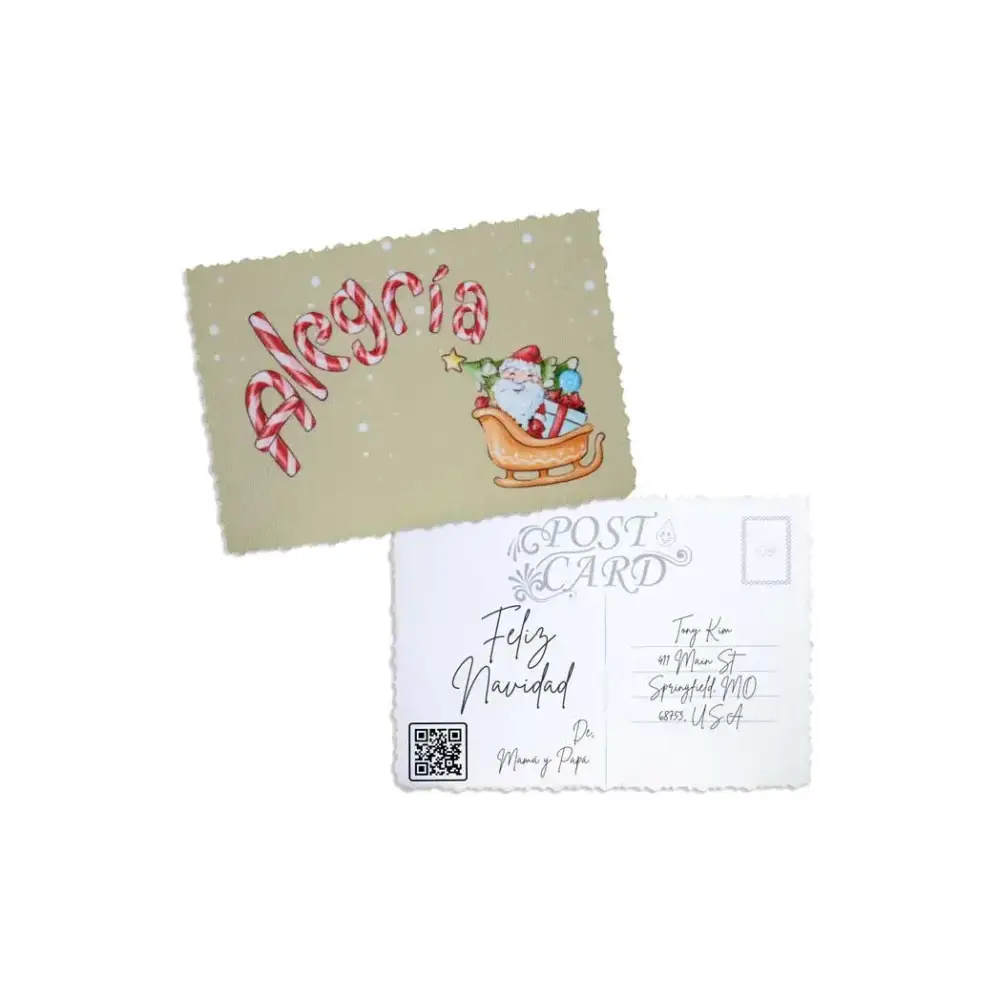Elegant Christmas Postcard - Kaio-Cards