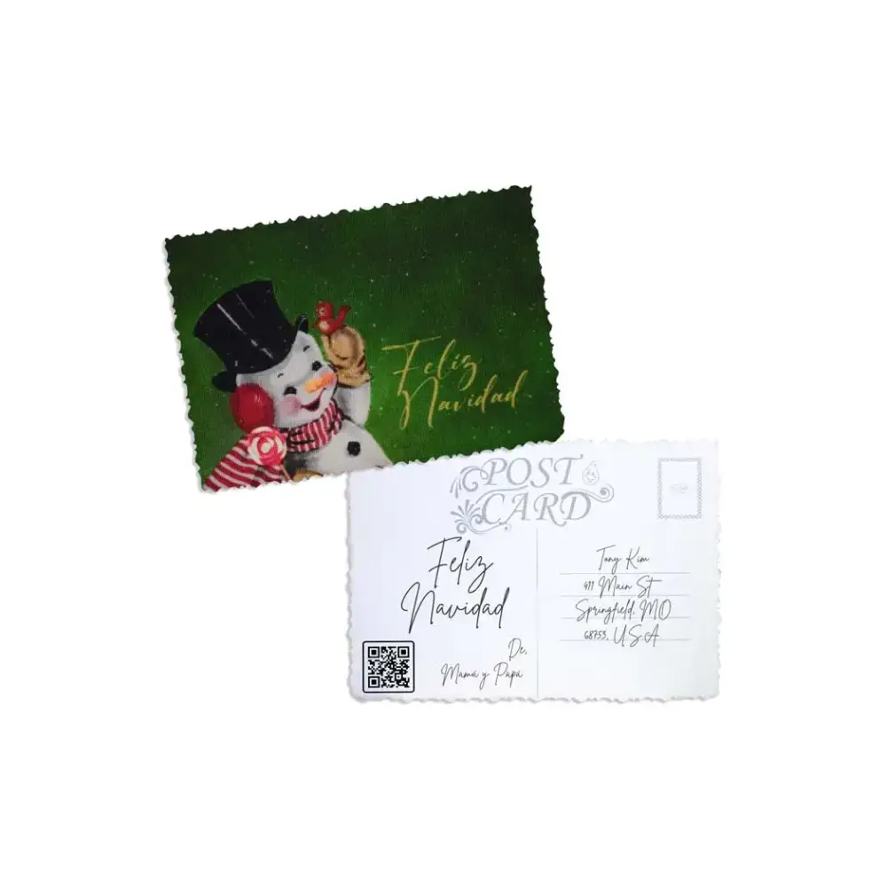 Elegant Christmas Postcard - Kaio-Cards