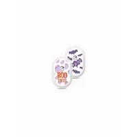 Sibionics GS1 Stickers - Set of 2 with 'Boo-tiful' and 'Trick or Treat' designs featuring ghosts and bats in purple and orange.