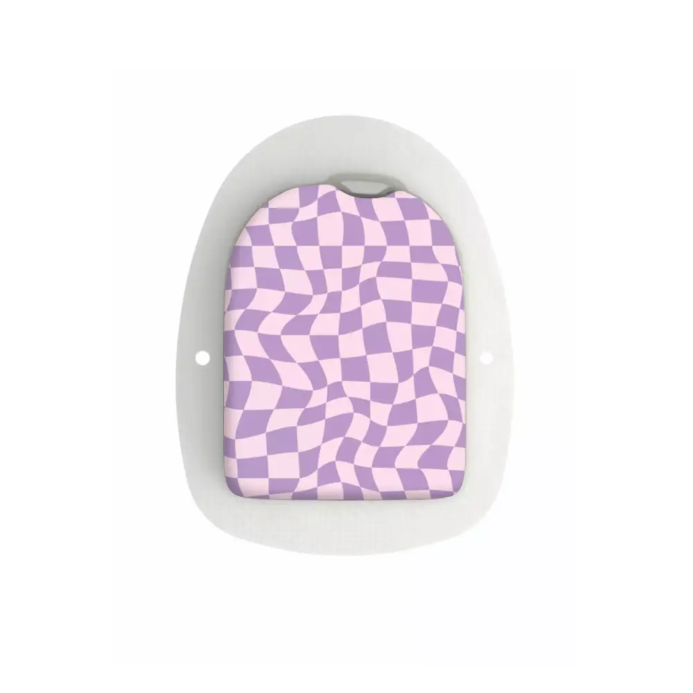 stickers for Omnipod POD with retro checker pattern from Y2K Collection