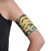 Blood Glucose Sensor Armband for Children with Trendy Prints, comfortable and secure fit, suitable for sports and swimming.