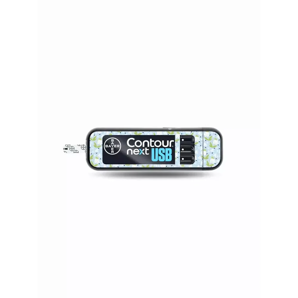 Contour Next USB Glucose Meter Stickers - Spring Collection