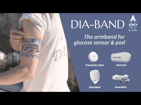 Brazalete para sensor de glucosa y bomba parche, Dia-Band Narrow