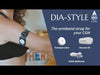 Brazalete de sujeción para sensor Dexcom G6 con caja de plancha y 5 pegatinas - Dia-Style Special Edition IMPRESIONES