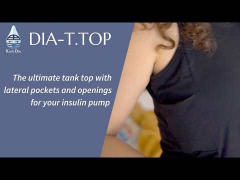 Camiseta de tirantes para bomba de insulina, Dia-T.Top