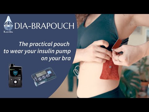 Funda de sujetador para bomba de insulina, Dia-BraPouch Spacy Lacy