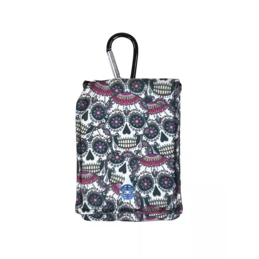 Insulin pump pouch for kids with cooling system, Dia-Pouch KIDS, skull print design.