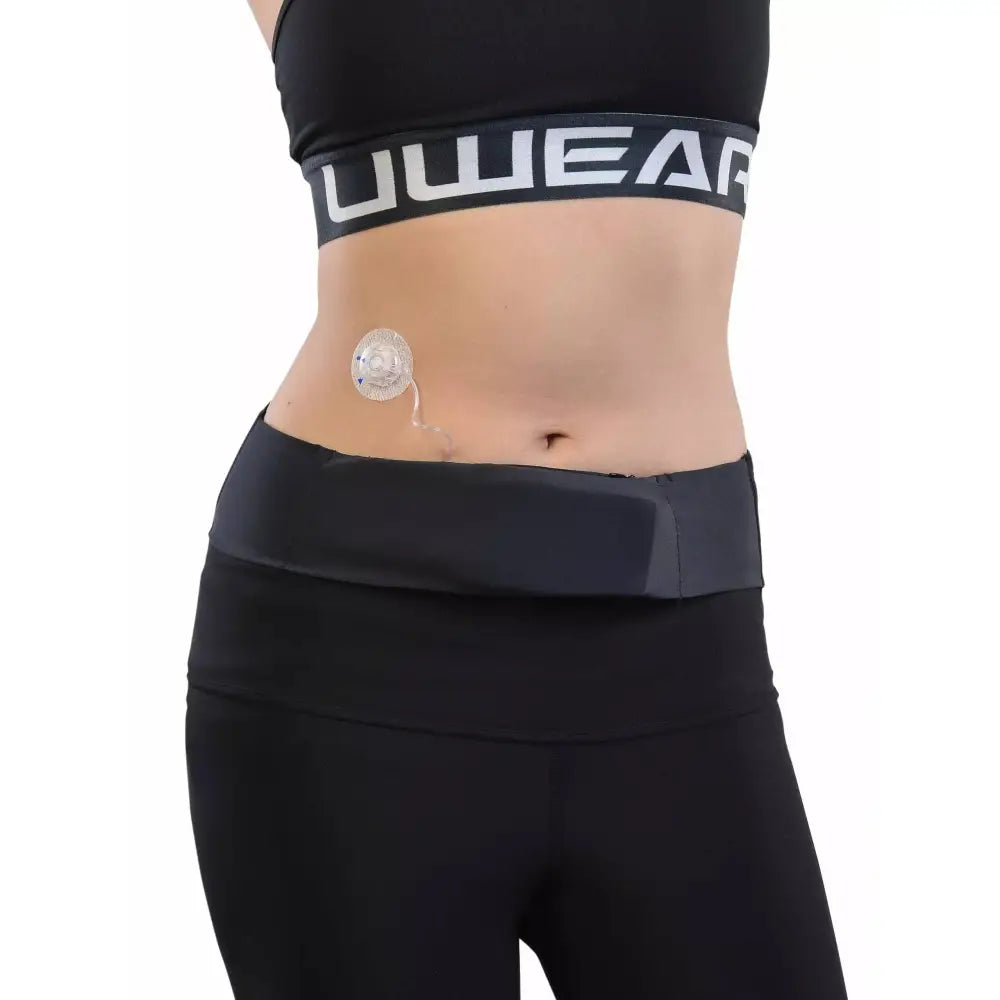 Universal Insulin Pump Waistbelt for active lifestyle, Dia-BellyBand in solid colors, discreet and comfortable fit.